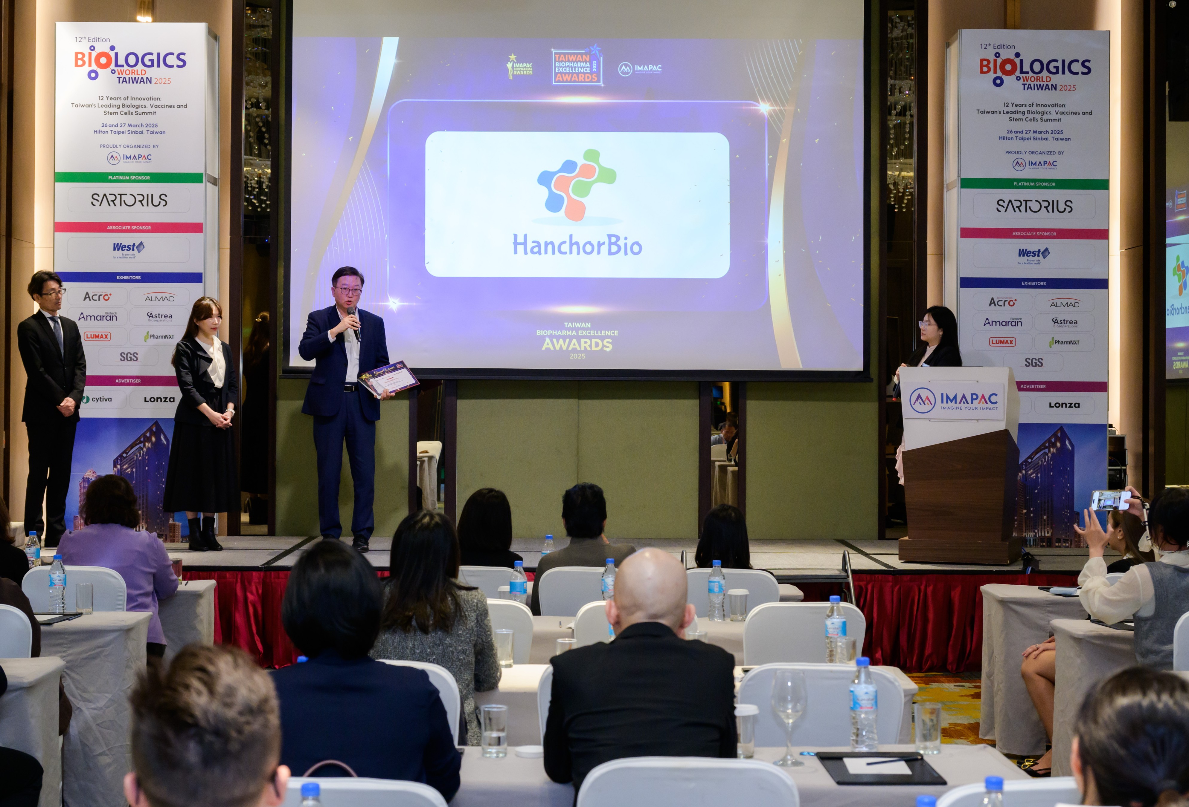 HanchorBio Recognized IMAPAC 2025 Taiwan Biopharma Excellence Award, Strengthening Global Growth Strategy漢康生技榮獲 IMAPAC 2025 臺灣生物製藥卓越獎